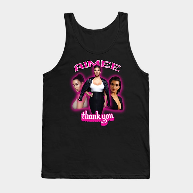 Kardashian thanK you aIMee Swift Bootleg Taylor Retro Kim Pink Tank Top by MAR-A-LAGO RAIDERS